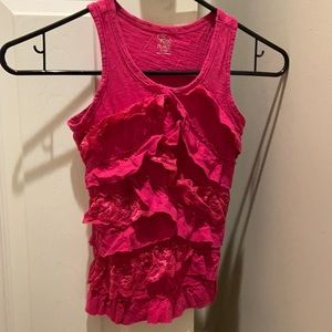 Ruffled tank top